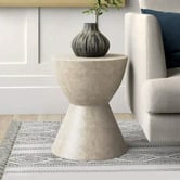 Modern Collective Grey Kate Pedestal Side Table