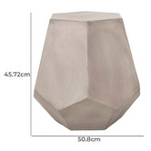 Modern Collective Grey Kate Hexagon Shaped Side Table