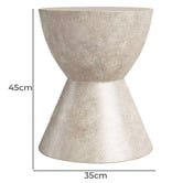 Modern Collective Grey Kate Pedestal Side Table