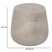 Modern Collective Grey Kate Round Side Table