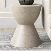 Modern Collective Grey Kate Pedestal Side Table
