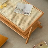Modern Collective Haisley Cherry Wood Coffee Table