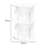 Modern Collective Freya 2 Tier Rotating Bookshelf