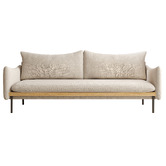 Modern Collective Vivaldi 3 Seater Linen-Blend Sofa