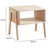 Modern Collective Dhara Pine Wood Bedside Table