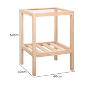 Modern Collective Darcy Pine Wood Side Table