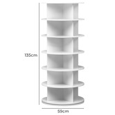 Modern Collective Milly 135cm Rotating Shelving Unit
