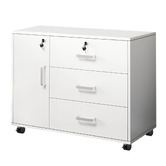 Modern Collective White Alix 3 Drawer Filing Cabinet