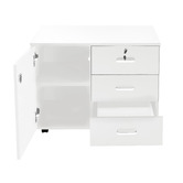 Modern Collective White Alix 3 Drawer Filing Cabinet