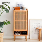 Modern Collective Gretchen Oak Wood Shoe Cabinet