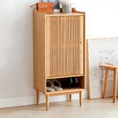 Modern Collective Gretchen Oak Wood Shoe Cabinet