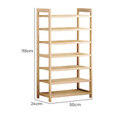 Modern Collective Horizon 7 Tier Bamboo Shelving Unit
