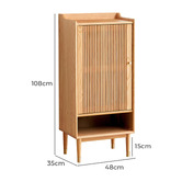 Modern Collective Gretchen Oak Wood Shoe Cabinet