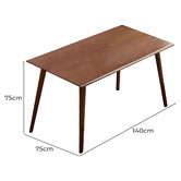 Modern Collective Lucius Oak Wood Dining Table