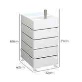 Modern Collective Cohen Tall Cube Storage with Wheels