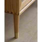 Modern Collective Beatrice 4 Door American Oak Wood Bookcase