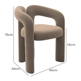 Modern Collective Dudet Claude Replica Wool Armchair