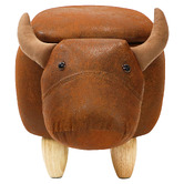 Modern Collective Kids&#039; Cow Ottoman Bench with Storage