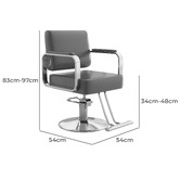 Modern Collective Veronica Faux Leather Salon Chair