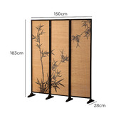 Modern Collective 3 Panel Mucasa Pine Wood Room Divider