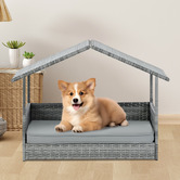Modern Collective Junie Rattan House Pet Bed