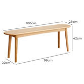 Modern Collective Zaynah Oak Wood Ottoman Bench
