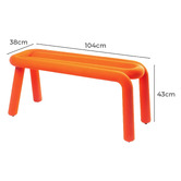 Modern Collective Bold Replica Ottoman Bench