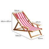 Modern Collective Arina Bamboo Recliner Deck Chair
