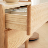 Modern Collective Azari American Oak Wood Bedside Table