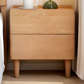 Modern Collective Azari American Oak Wood Bedside Table
