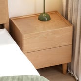Modern Collective Azari American Oak Wood Bedside Table