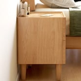 Modern Collective Azari American Oak Wood Bedside Table