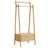 Modern Collective Elisha American Oak Wood Clothing Rack