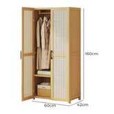 Modern Collective Ciaran 2 Door Bamboo Wardrobe