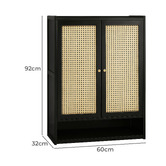 Modern Collective Averie 2 Door Bamboo Shoe Storage Cabinet