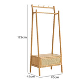 Modern Collective Elisha American Oak Wood Clothing Rack