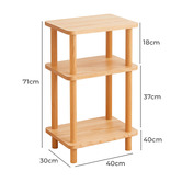 Modern Collective Anderson 2 Shelf Oak Wood Side Table