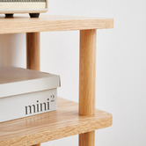 Modern Collective Anderson 2 Shelf Oak Wood Side Table