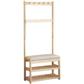 Modern Collective Gatsby Pine Wood Entryway Hall Tree