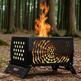 Modern Collective Theodore 2-in-1 Portable Wood-Burning Fire Pit &amp; Stove