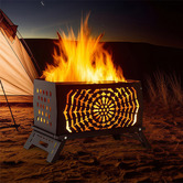 Modern Collective Theodore 2-in-1 Portable Wood-Burning Fire Pit &amp; Stove