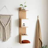 Modern Collective Callum Oak Wood Wall Shelf