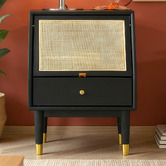 Modern Collective Jacque Oak Wood Bedside Table