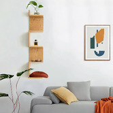 Modern Collective Callum Oak Wood Wall Shelf