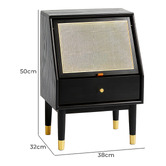Modern Collective Jacque Oak Wood Bedside Table