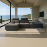 Modern Collective Ava 4 Seater Upholstered Modular Sofa with Chaise