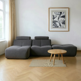 Modern Collective Ava 4 Seater Upholstered Modular Sofa with Chaise