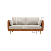 Modern Collective Kremer 2 Seater Linen-Blend Sofa