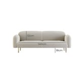 Modern Collective Leopold 3 Seater Velvet Sofa