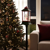 Modern Collective Dale Santa with Reindeer LED Christmas Lamp Post